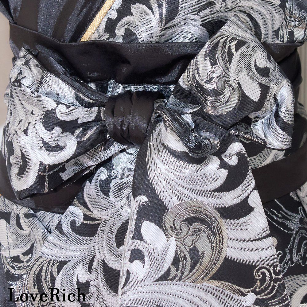 LoveRich ラブリッチ 【2点セット/2カラー】アシンメトリー 花柄 和柄