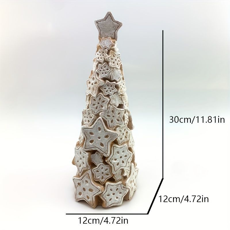 クリスマス オブジェ 置物 クリスマスツリー クッキー型 ツリー型 2種類 ガーデンオーナメント インテリア おしゃれ インテリア雑貨 室内 寝室 玄関 庭 ガーデニング プレゼント ギフト 樹脂 クリスマス装飾 NEXPOTALLINN_EU