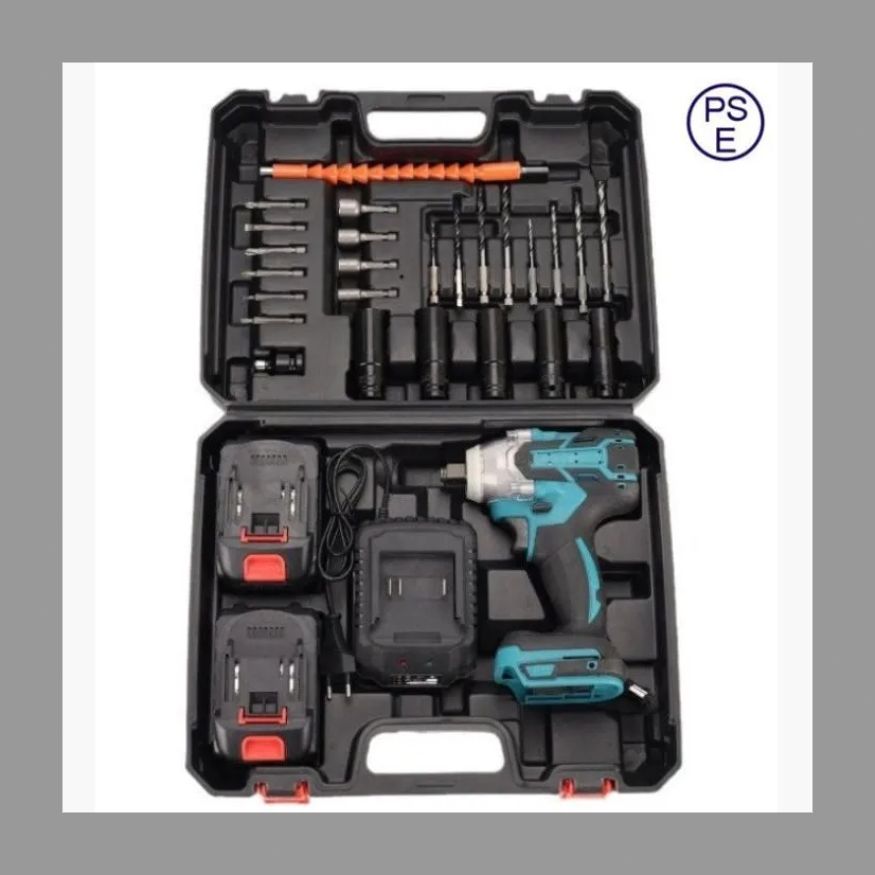 1/2インチ DIY・工具 電動 インパクトレンチ 520N.m 多点セ ット ー 1/2インチ DIY・工具 電動 インパクトレンチ 520N.m 多点セ ット ー