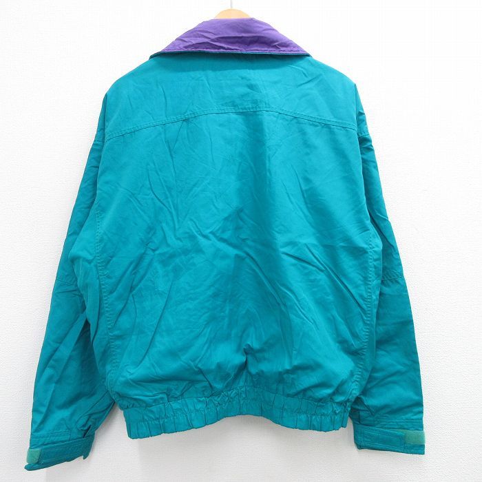 XL/古着 コロンビア 長袖 ナイロン ジャケット メンズ 80s ワンポイントロゴ グレー系他 内側フリース 23nov01 中古 アウター XL/古着 コロンビア 長袖 ナイロン ジャケット メンズ 80s ワン