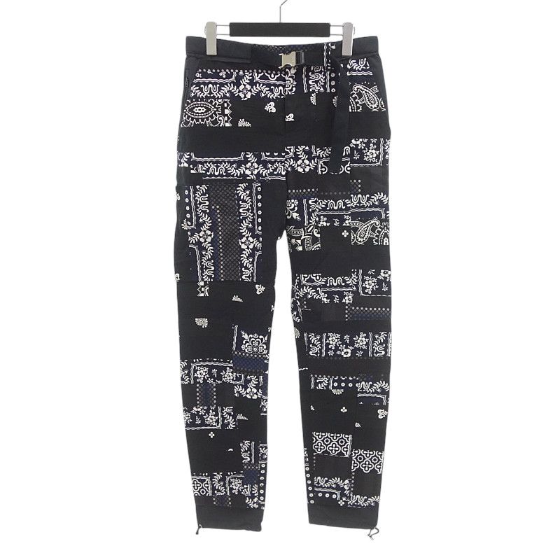 サカイ/SACAI Hank Willis Thomas Archive Print Mix パンツ ブラック