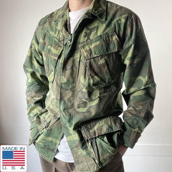 US ARMY 4th ERDL グリーンリーフ ジャングルファティーグ US ARMY 4th ERDL グリーンリーフ ジャングルファティーグ 60s USA製