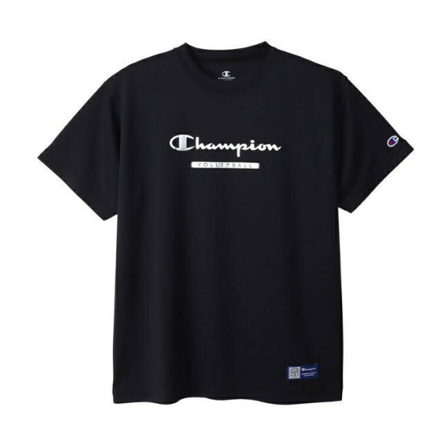 HANES ヘインズ SHORT SLEEVE T-S ブラック x シルバー XLサイズ C3-XV301 982 | スポーツ 運動 服 衣類 ウエア ウェア トップス ショートスリーブ Tシャツ 半袖 着心地 デザイン 吸汗速乾 抗菌防臭機能 生