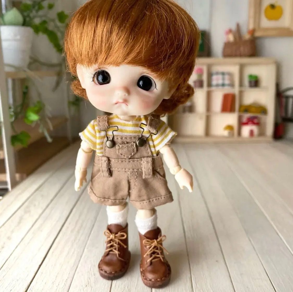 オビツ11 ねんどろいど ミディブライス イーマリー本革ドール靴