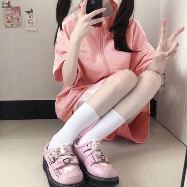 ジャージ 上下セット 2点セット かわいい ゆったり 女子 即購入