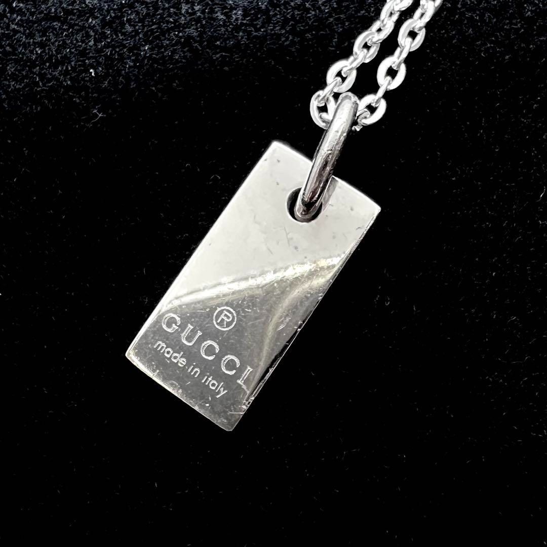(美品)GUCCI ロゴデザイン ネックレス GUCCI グッチ ネックレス ペンダント ジュエリー メンズ