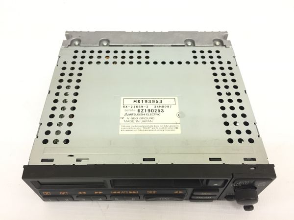【ジャンク品】三菱自動車 カーステレオ カセットデッキ RX-2J65W-2 MITSUBISHI RX-2J65W-2 カセット デッキ カーステレオ オーディオ 三菱