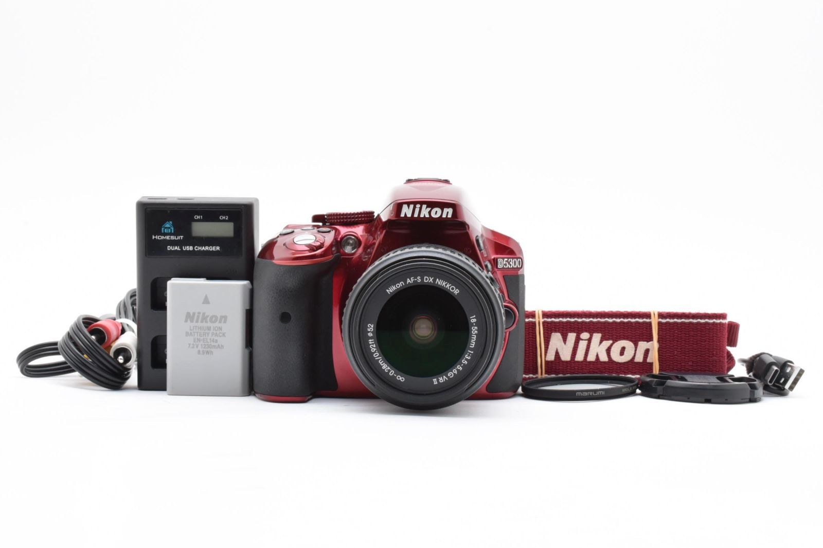 ニコン D5300 レンズキット レッド ショット数5814：2585535
