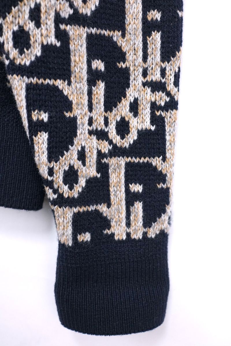 2022AW DIOR ディオール オブリーク 総柄 ウール ニット