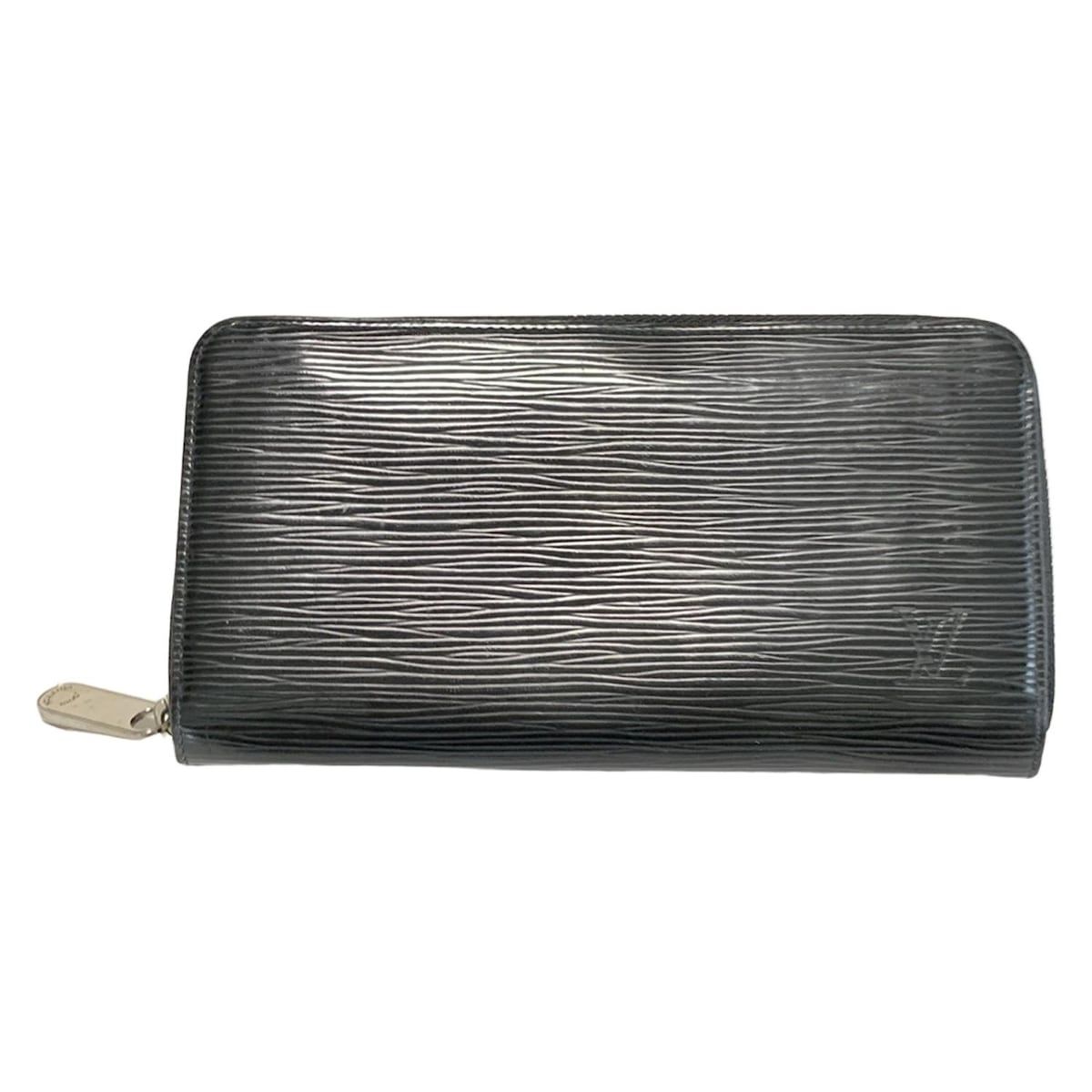 LOUIS VUITTON ルイヴィトン 長財布 エピ ジッピーウォレット M60072 ノワール×シルバー金具 レザー