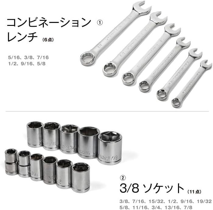メンテナンス インチ工具セット