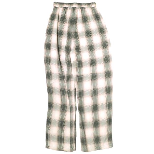 パンツ Rayon ombre check pants H BEAUTY&YOUTH エイチ ビューティーアンドユース 日本製 OMBRE