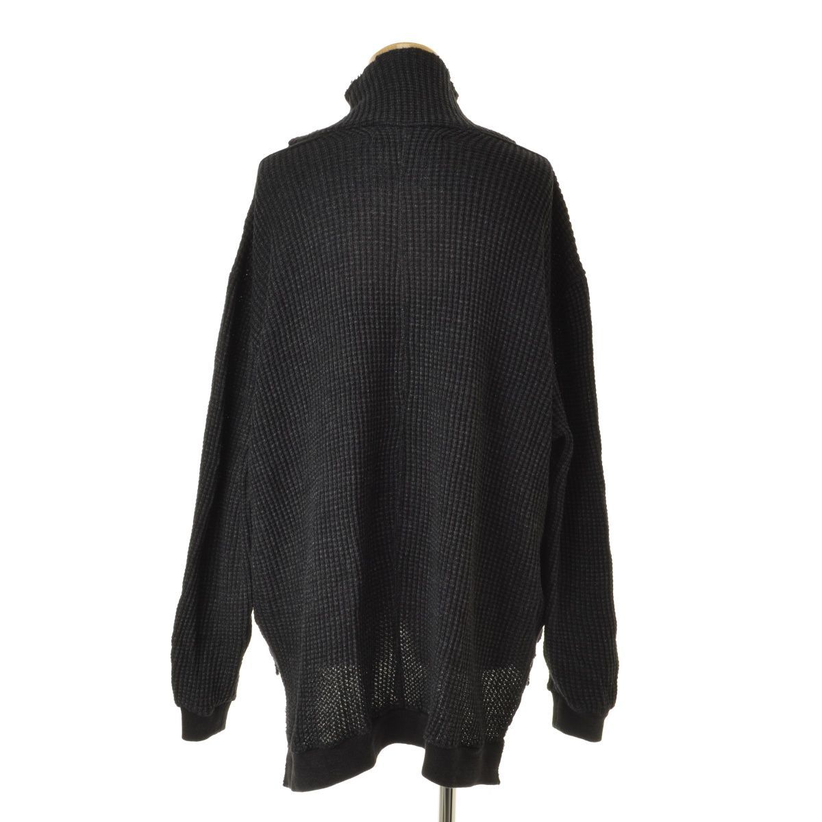 【leh】LEH-597 BEATNIK TURTLE SWEATER ビートニク タートルセーター ワッフル サーマル長袖ニットセーター