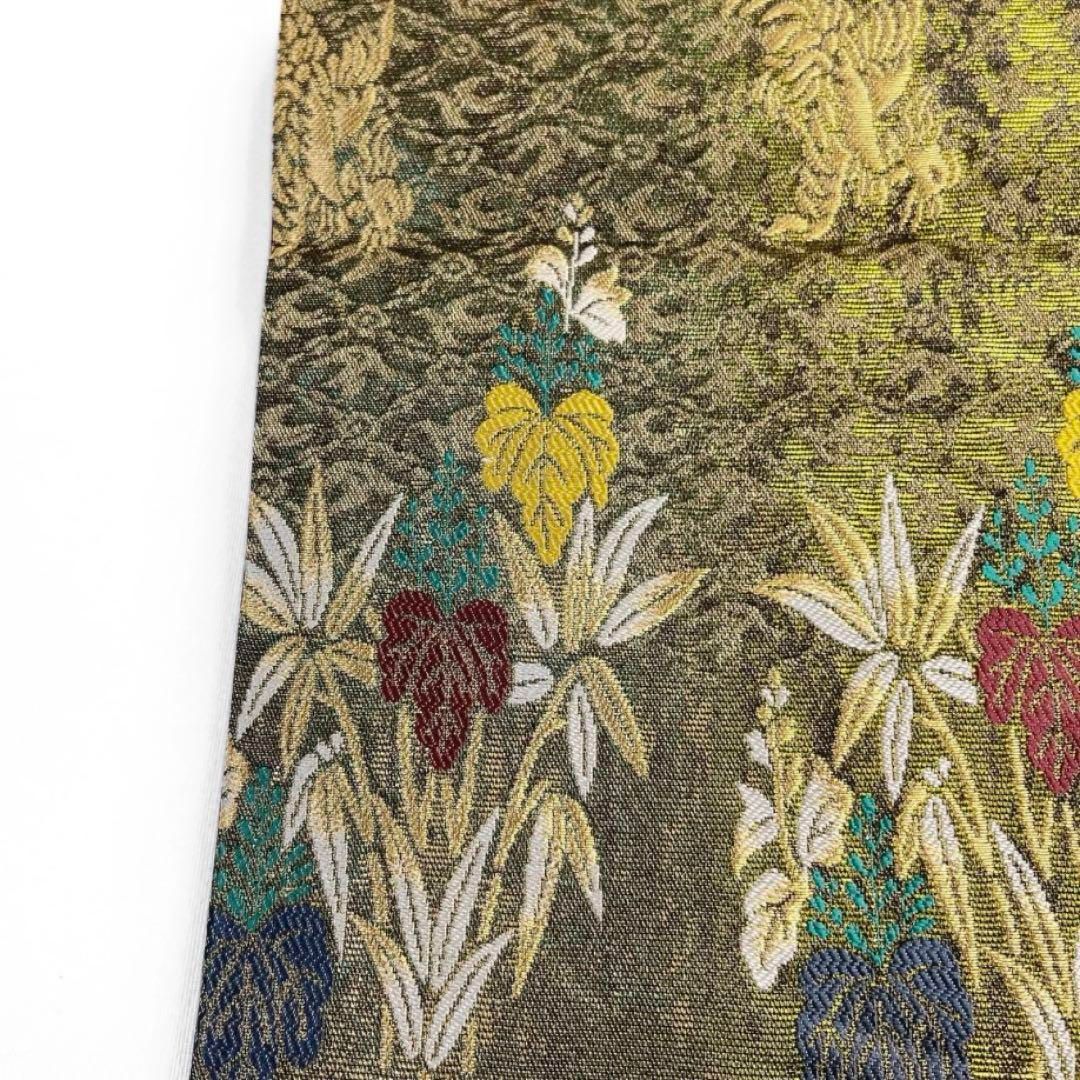 袋帯　桐の花　鳳凰　竹　金糸　鳥　菱　着物　044a d 袋帯 桐の花 鳳凰 竹 金糸 鳥 菱 着物 044a d - メルカリ