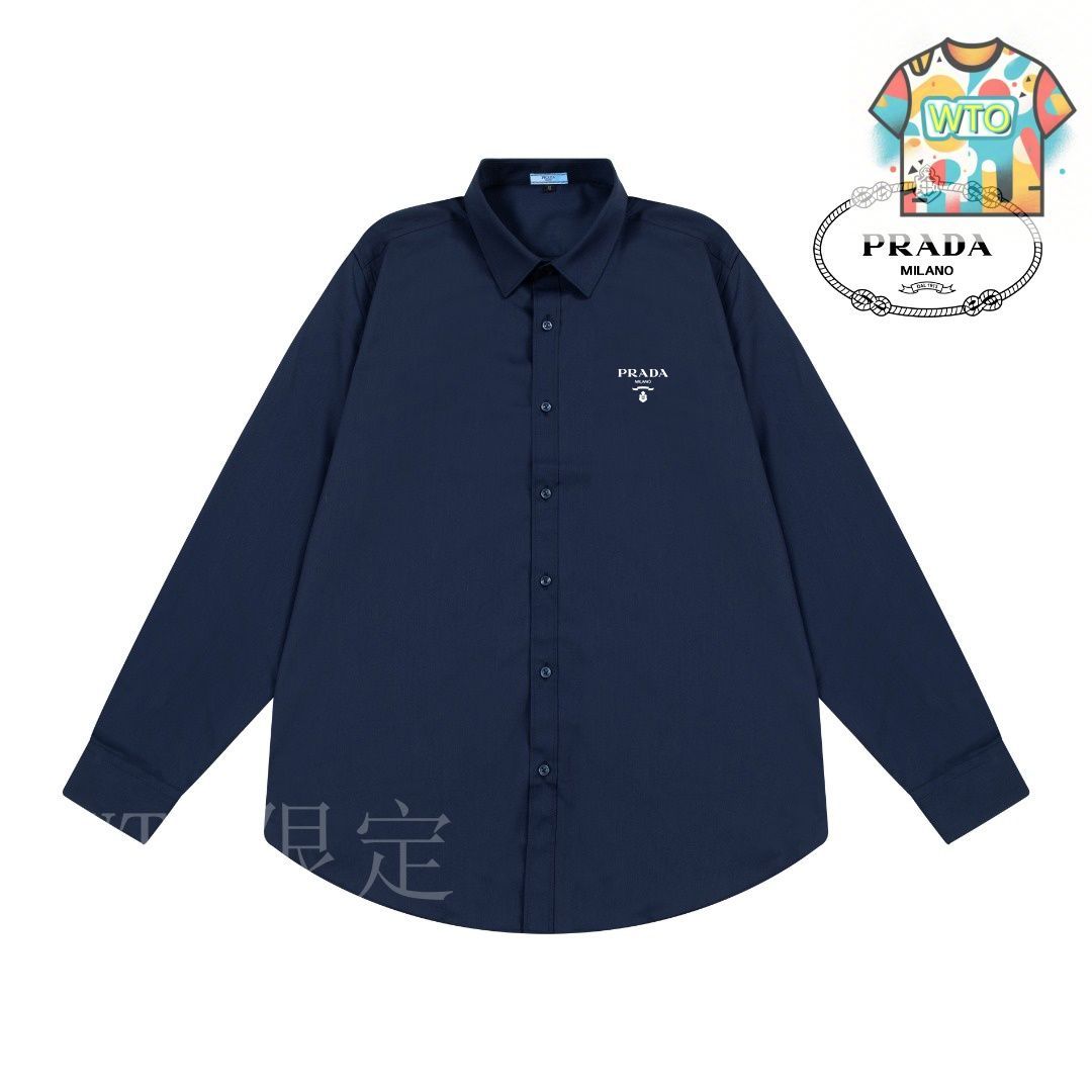 【PRADA】ロングスリーブ シャツドレス関税込み SALE 今日特価】Prada Logo ロングスリーブシャツ-3 - メルカリ