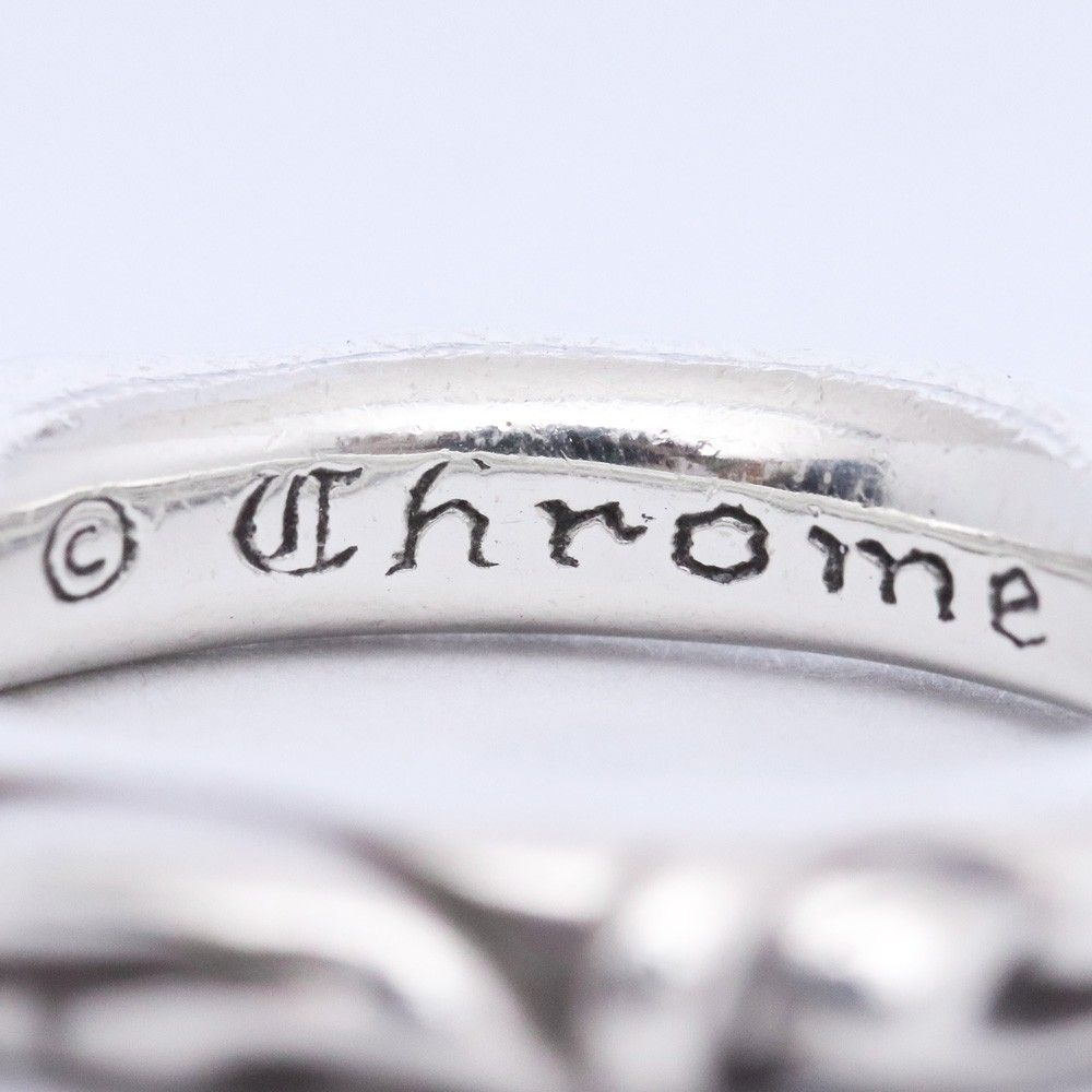 15号 CHROME HEARTS スクロールバンド リング シルバー - メルカリ