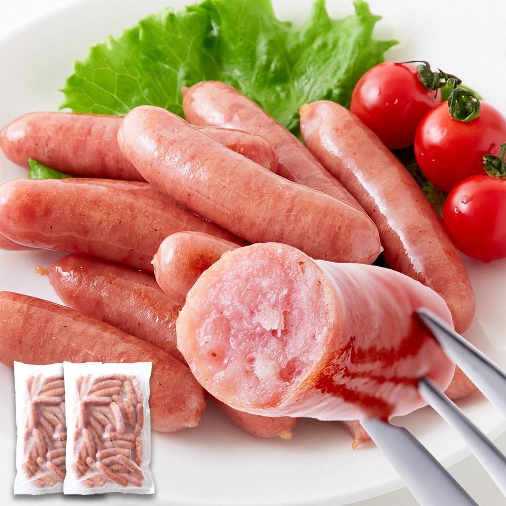 豚肉100％天然羊腸パリッと食感粗挽きポークウインナー1kgNK00000113-6