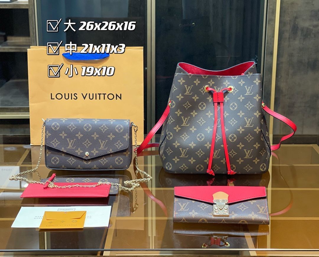 超美品 LOUIS VUITTON ルイヴィトン ショルダーバッグ ハンドバッグ  財布  3点セット