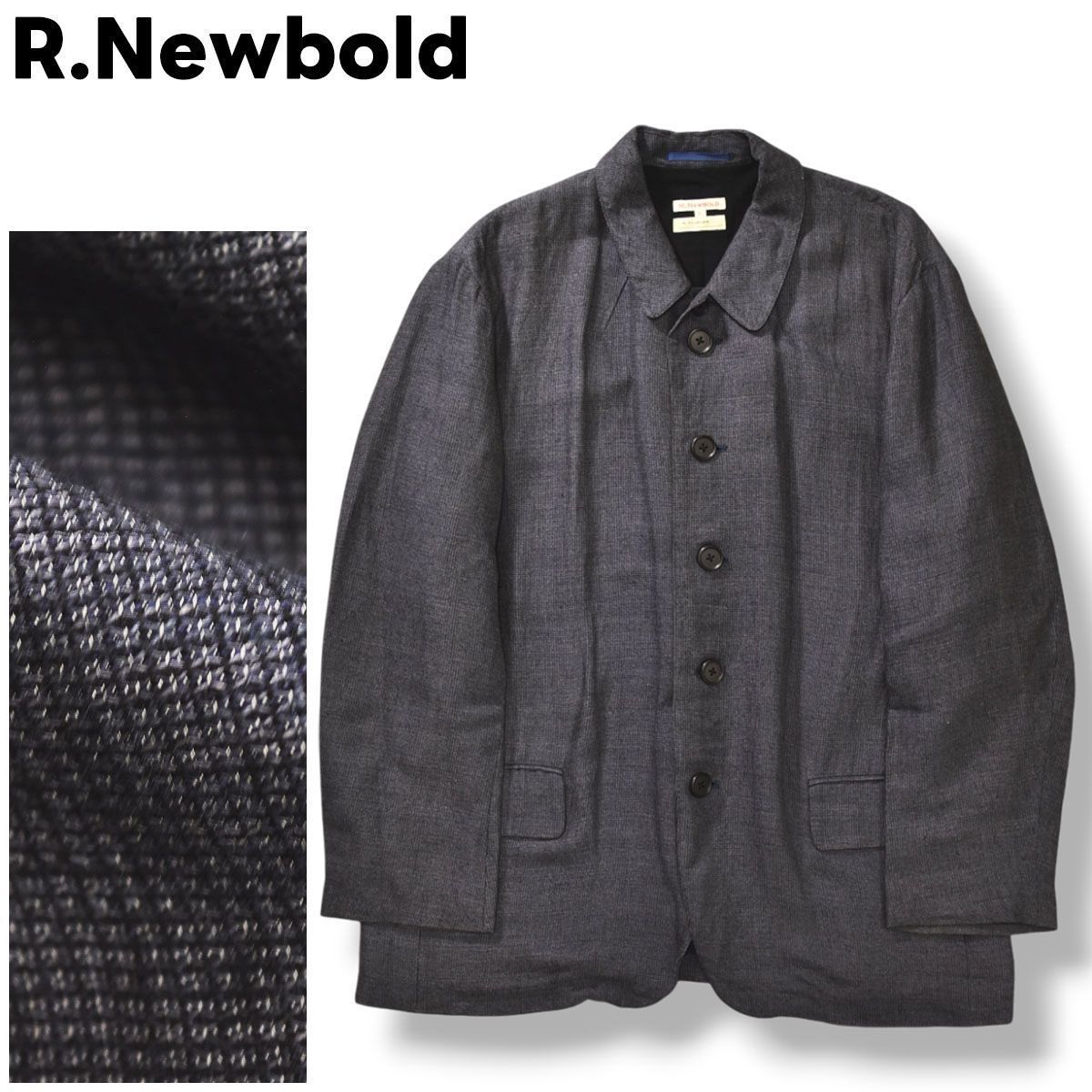 上質】 日本製 アールニューボールド R.Newbold 麻混 リネン x