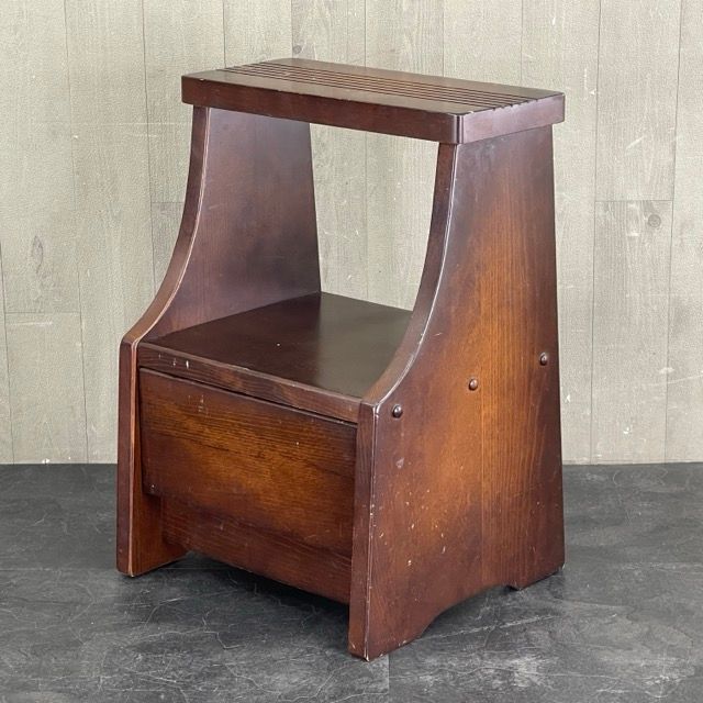 キツツキ 飛騨産業 踏み台 スツール ステップ 花台 引き出し付き キツツキ 飛騨産業 踏み台 スツール ステップ 花台 引き出し