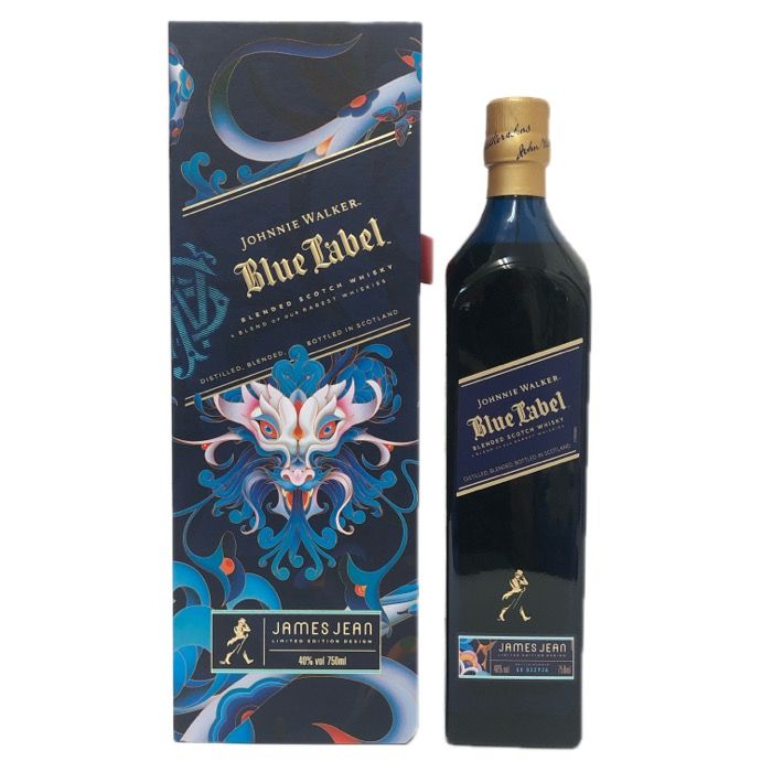 johnnie walker blue label ジョニーウォーカー ブルーラベル イヤー オブ ザ ドラゴン2025 ジェームズ ジーン 750ml 40度 未開栓 ブレンデッドスコッチウイスキー