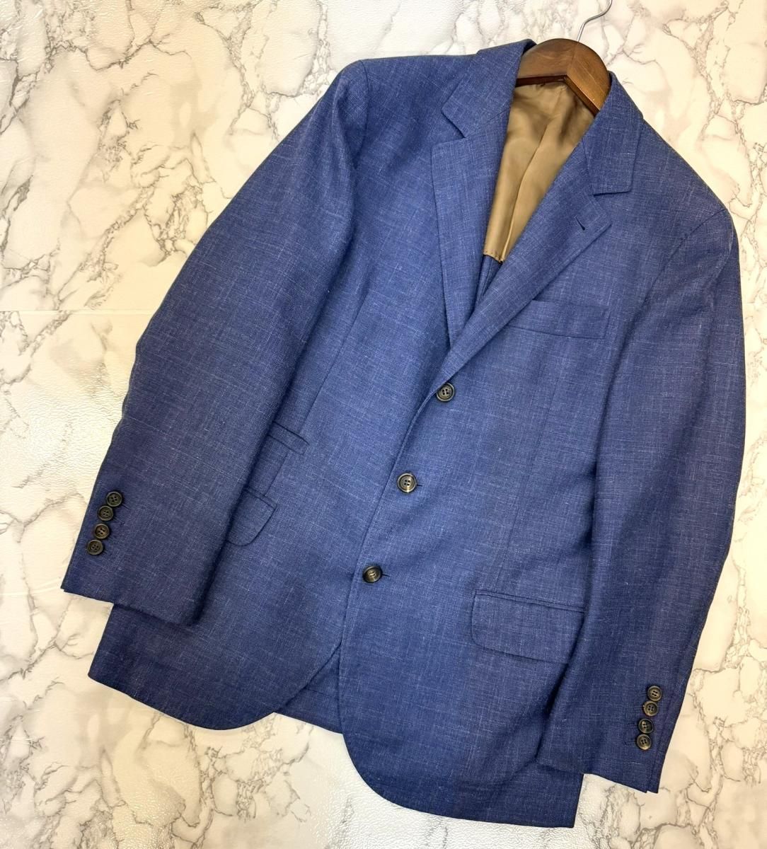 中古】 Brunello Cucinelli ブルネロクチネリ ﾘﾈﾝ ｼﾞｬｹｯﾄ メンズ衣類