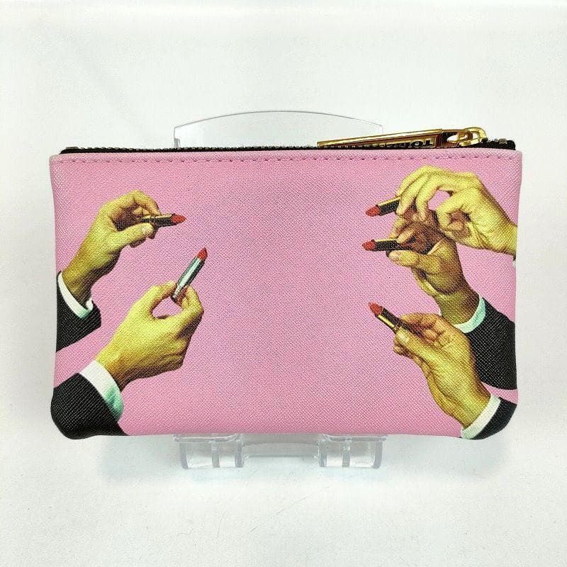 希少 SELETTI TOILETPAPER ミニ ポーチ ピンク 派手 奇抜 お洒落