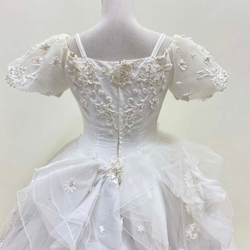 [327] ウエディングドレス １１号サイズ 中古 ウェディングドレス レンタル 11号 Aライン 6123 ES862A