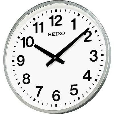 【送料無料】SEIKO CLOCK (セイコークロック) 掛け時計 アナログ 屋外 防雨型 オフィスタイプ 金属枠 KH411S