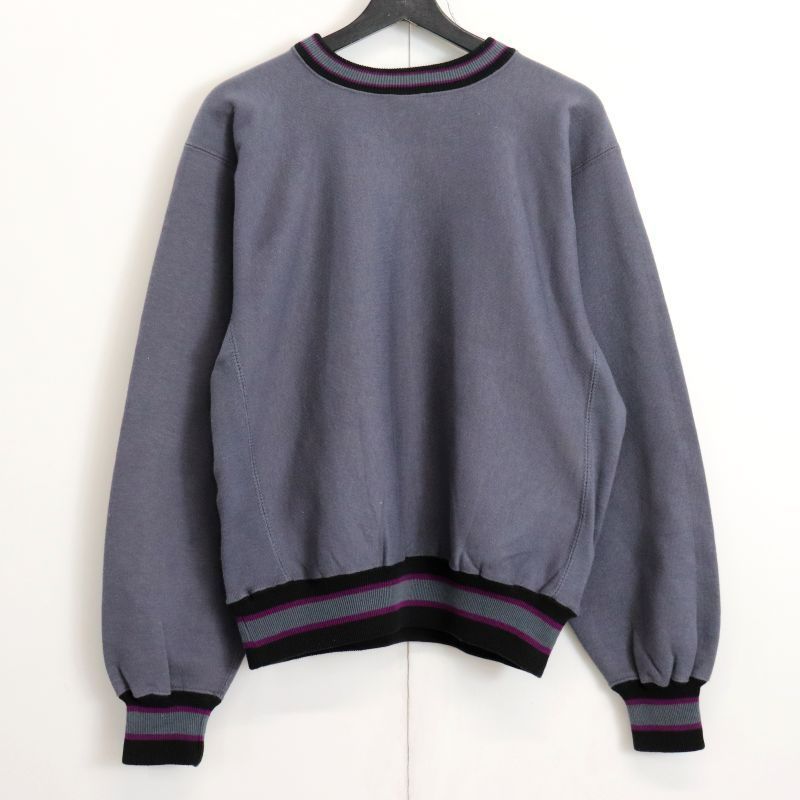 90s USA製 vintage Champion レアカラー リブ切り替え 目付き リバース