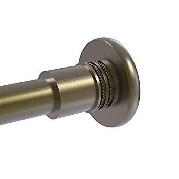 Allied真鍮Skylineシャワーカーテンロッドブラケットwith点線アクセント ベージュ 1099D-ABR 1