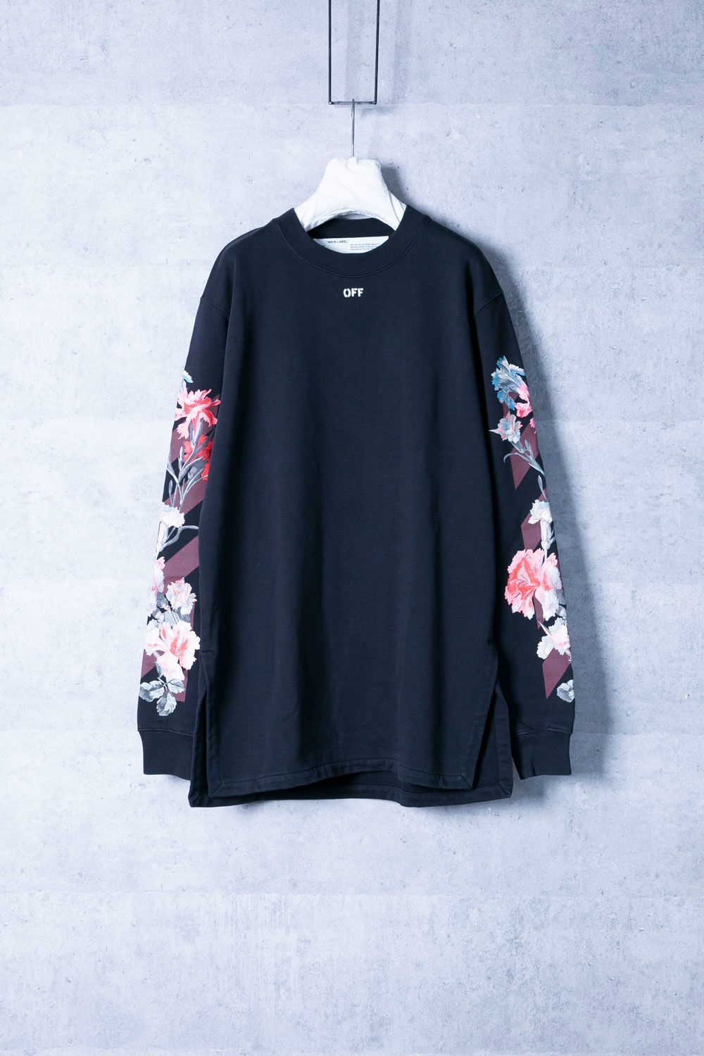 Off-White オフホワイト 花柄トレーナー flower print sweater日本未