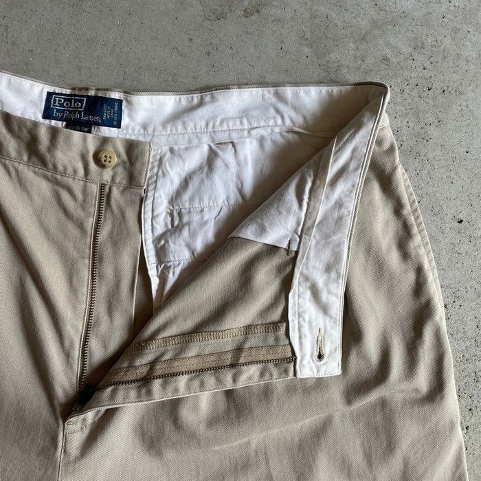 ポロバイラルフローレン ANDREW PANTS ポロチノ タック入り W34 W34】POLO by Ralph Lauren POLO CHINO 