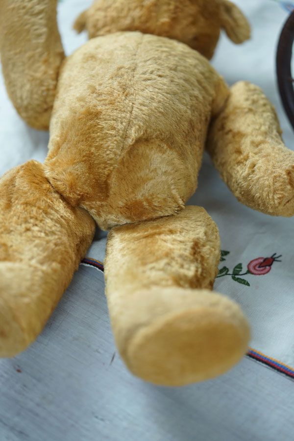 フランスのレーヨンファーのあどけない可愛さのベア42cm 1920-30年代 gt-1015 WWW_IMPECCABLEHEALTHCARESERVICES_COM