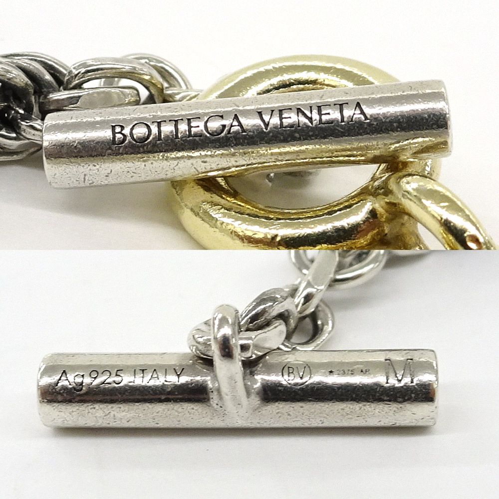 栄】ボッテガヴェネタ ネックレス チェーン コンビ SV925 アクセサリー