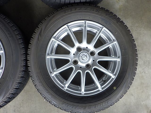 2210-298　weds JOKER　アルミホイール＆スタッドレスタイヤ　175/65R14　2018年　4本セット