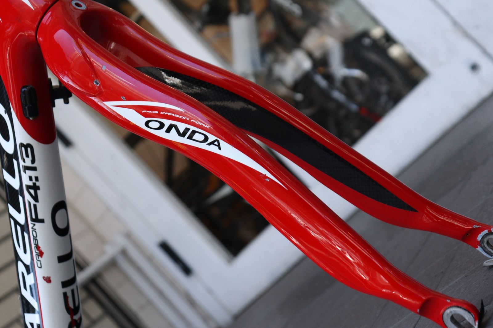PINARELLOピナレロF4:13FP460サイズカーボンフレームジャンク品 ピナレロ PINARELLO F4:13 FP 460sサイズ カーボン ロードバイク