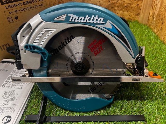makita マキタ 電気マルノコ アルミベース 190mm 5837BA LEDライト 通電ランプ付き 電動工具 大工 ♥品