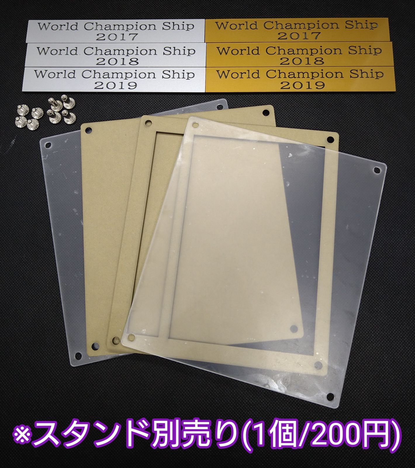 アクリルフレーム 【UVカット仕様 WCS専用スクリューダウン】 アクリルフレーム 【UVカット仕様 WCS封筒用スクリューダウン