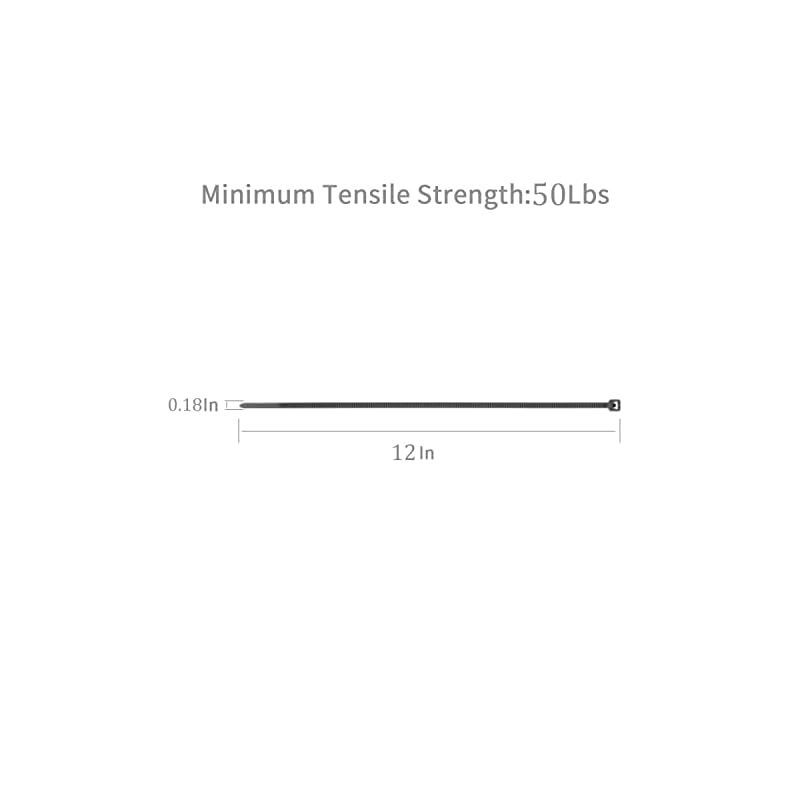 XINGO シルバージップタイ 1000本 12インチ 引張強度 60ポンド セルフロックナイロンプラスチックナイロン PA66ワイヤータイ 屋内外用 HRDEVELOPMENT_JP