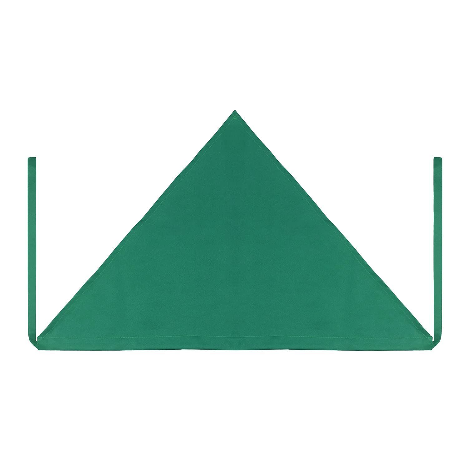 新品 BIGHAS 三角巾 大人用 シンプル シワになりにくい 無地 レディース メンズ カフェ エプロンと共に 全14色 (グリーン) - メルカリ