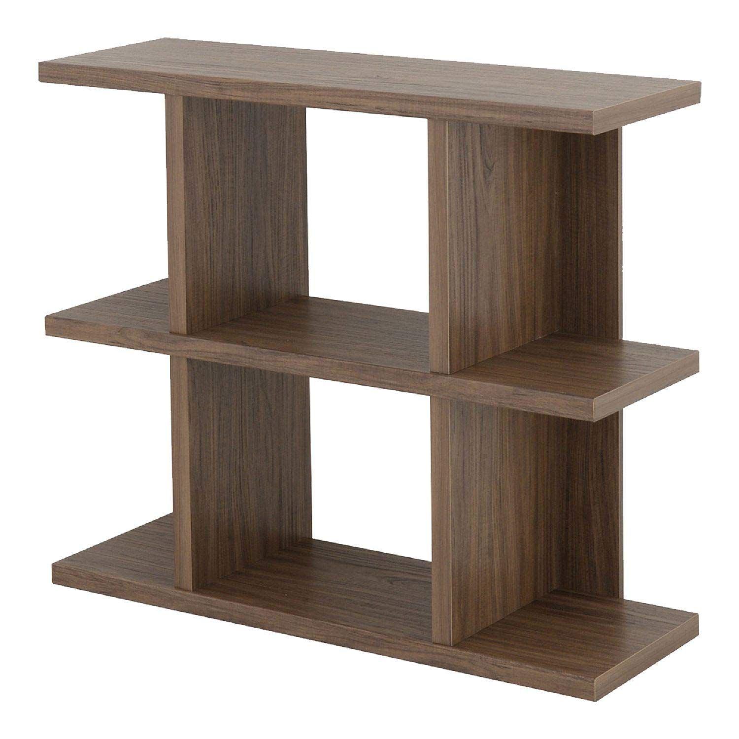 ブラウン 高さ76.5cm 奥行30.5cm 背面化粧 幅90cm 2段 FZ80-90 オープンシェルフ Fizz BR 佐藤産業