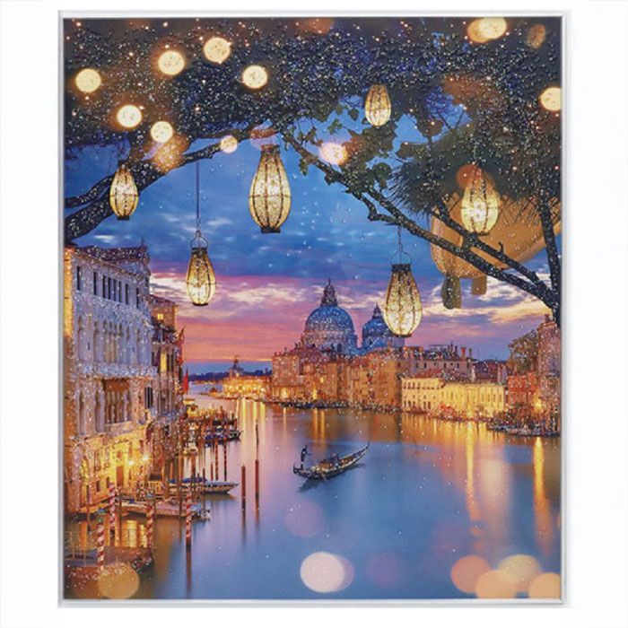 アートパネル 絵画 SNS映え 夜景 景色 フレーム付き インパクト大 壁飾り 120×140 a497