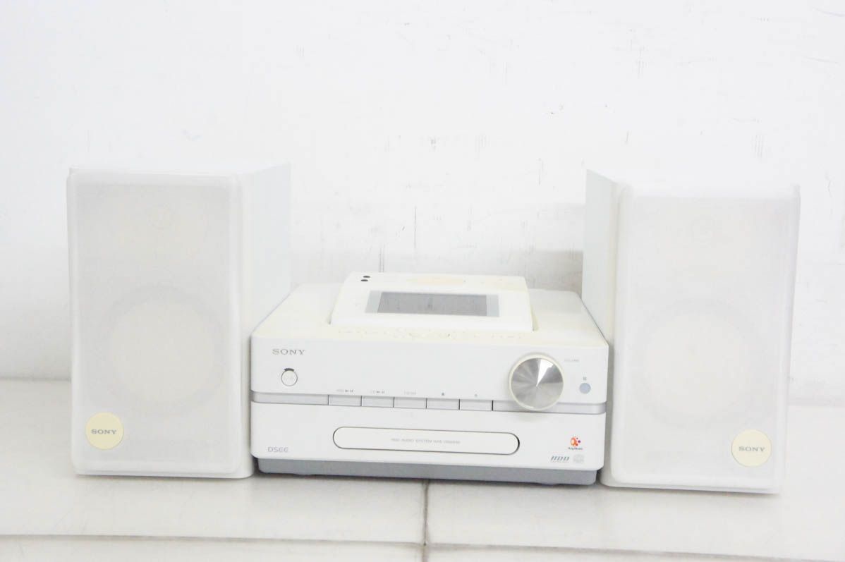 仕事 SONYソニー HDDコンポ CD ラジオ NETJUKE NAS-D500HD オーディオ HDD容量160GB ハードディスクコンポ きれいな