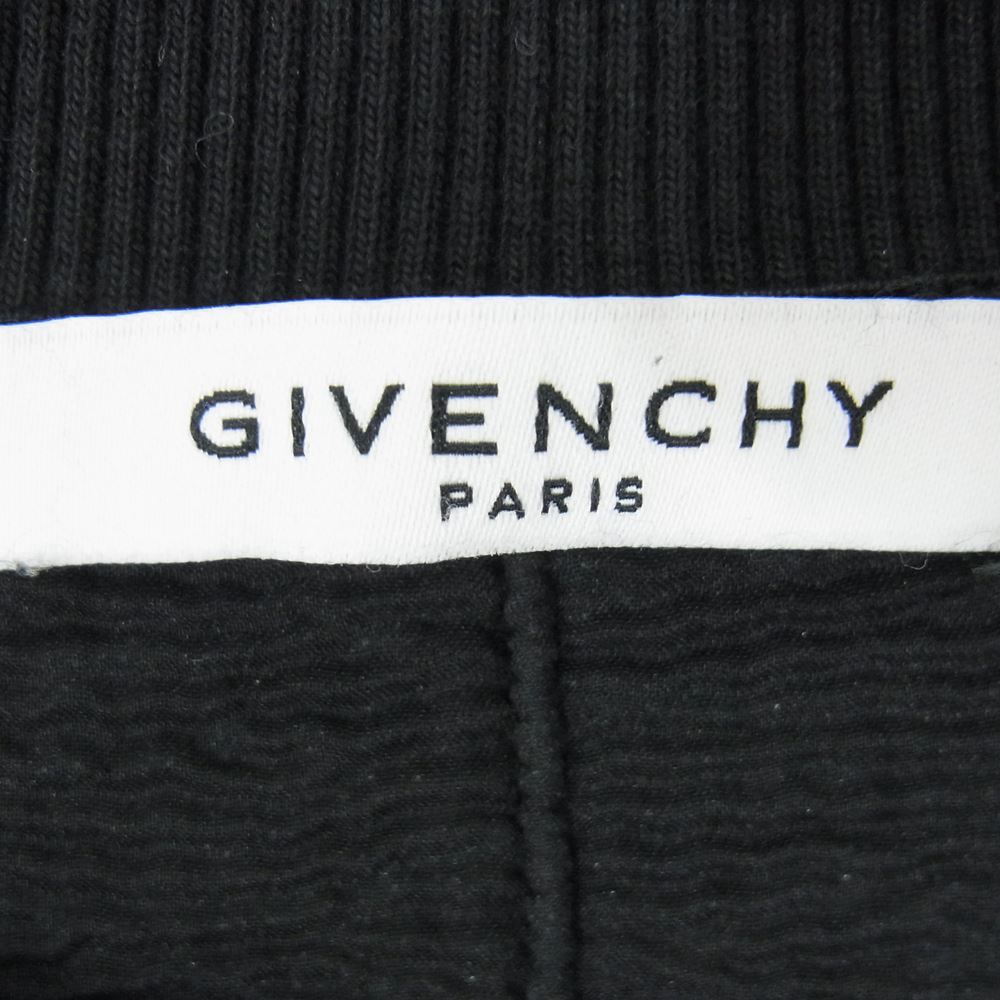 GIVENCHY ジバンシィ 16SS 16P7705485 デストロイ ダメージ クラッシュ 加工 ロゴ スウェット ブラック系 S【中古】 GIVENCHY ジバンシィ 16SS 16P7705485 デストロイ ダメージ クラッシュ