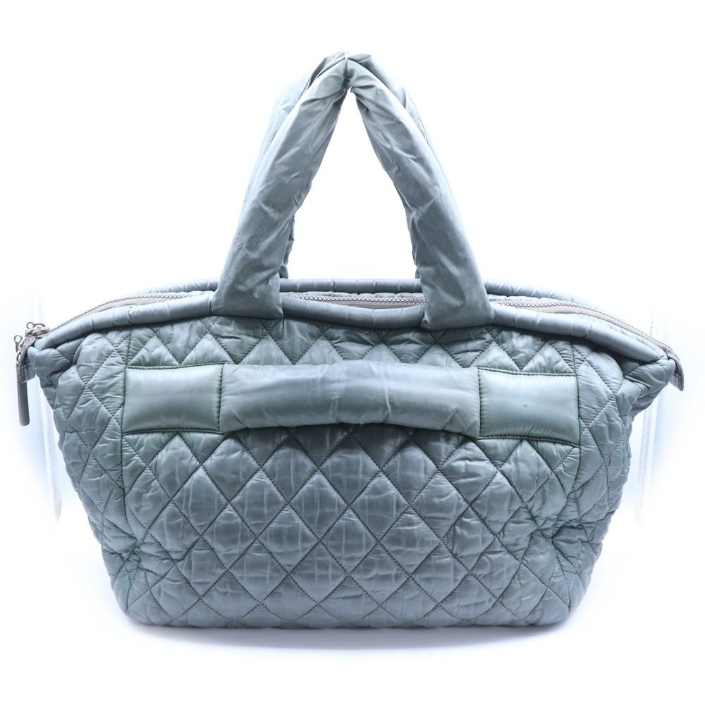 カーキ ナイロン×レザー