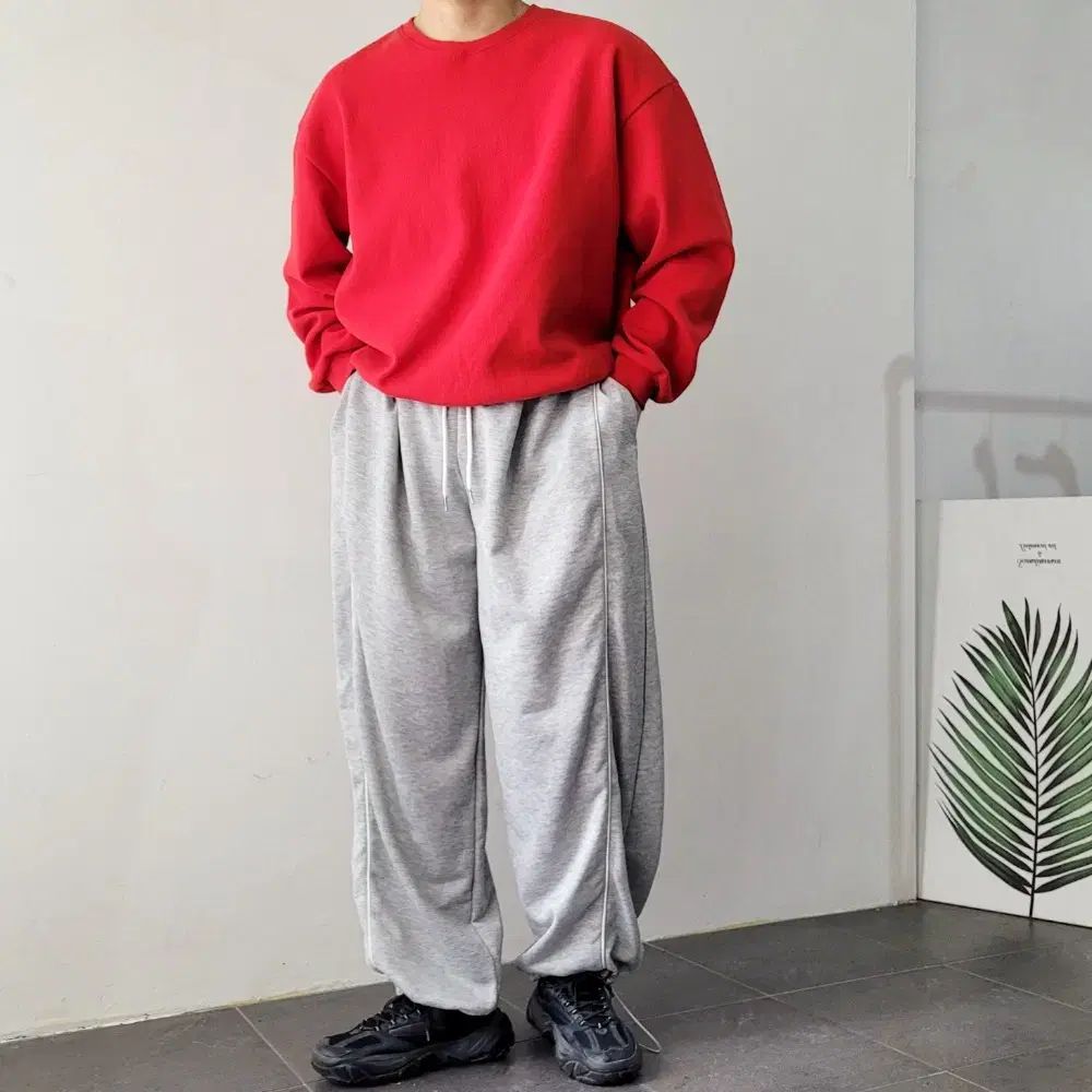 シャーリングかんたん！ゴムシャーリングの縫い方 メンズ ピンタック サイド 삥줄 ゴム シャーリング ワイド ジャージ パンツ 2 カラー