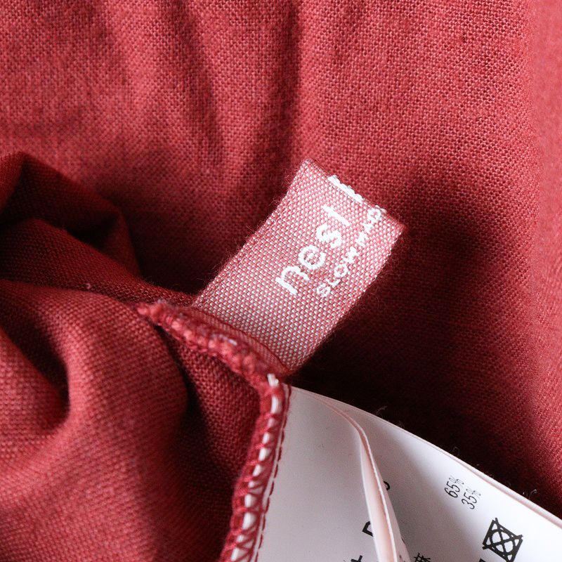 2024AW ネストローブ nest Robe 【UpcycleLino】起毛フリル