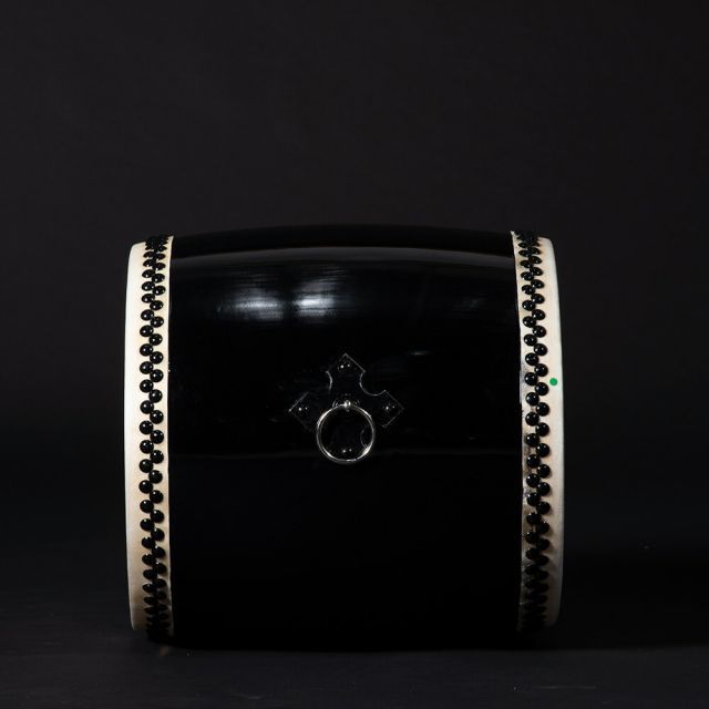 エイサー太鼓 黒色 エイサー大太鼓 1尺 幼児 園児向 バチ1本付