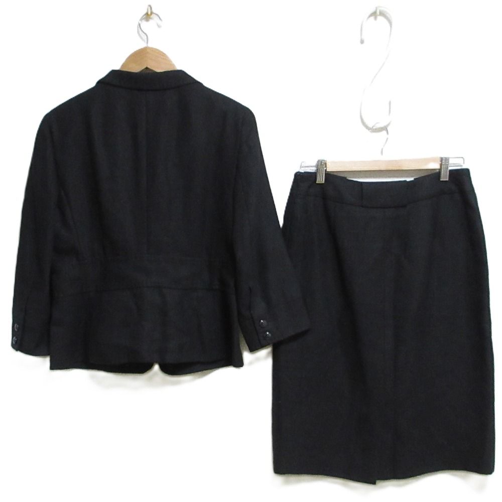 MaxMara ブラック フォーマル スカート スーツ Max Mara ブラックスカートスーツ